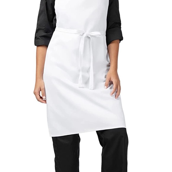 Chef Works Bib Chef's Aprons - 2 White - Picture 5 of 7